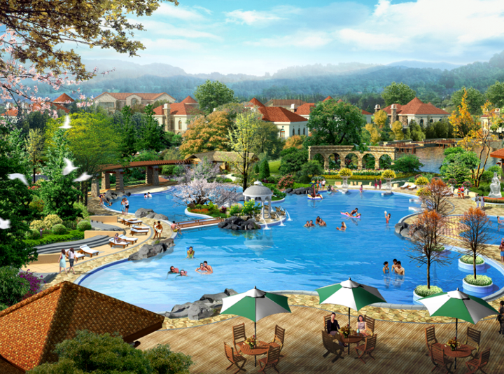 溫泉度假村的規劃設計丹東北國之春溫泉度假村