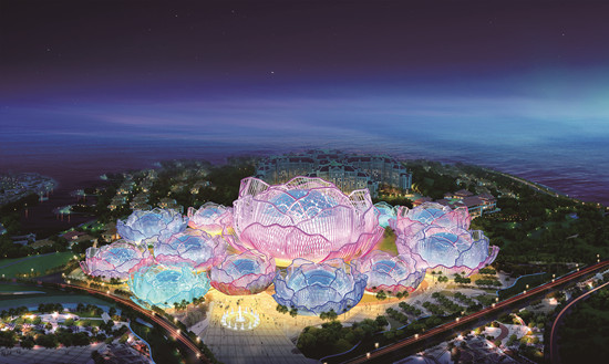 海花島國際會議城夜景