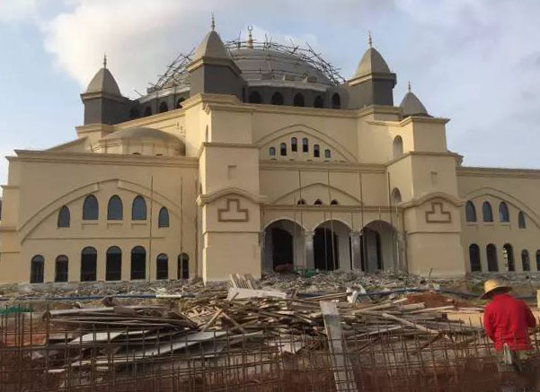 海花島五國溫泉城土耳其溫泉建設現場